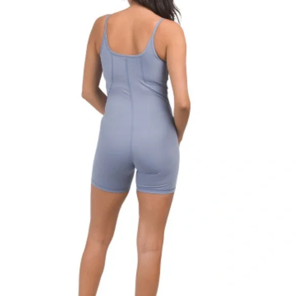 Yogalicious Lux Illusion Rib Lotus Romper Jumpsuit New - Picture 2 of 7